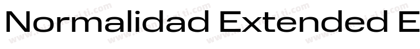 Normalidad Extended Extended Medium字体转换